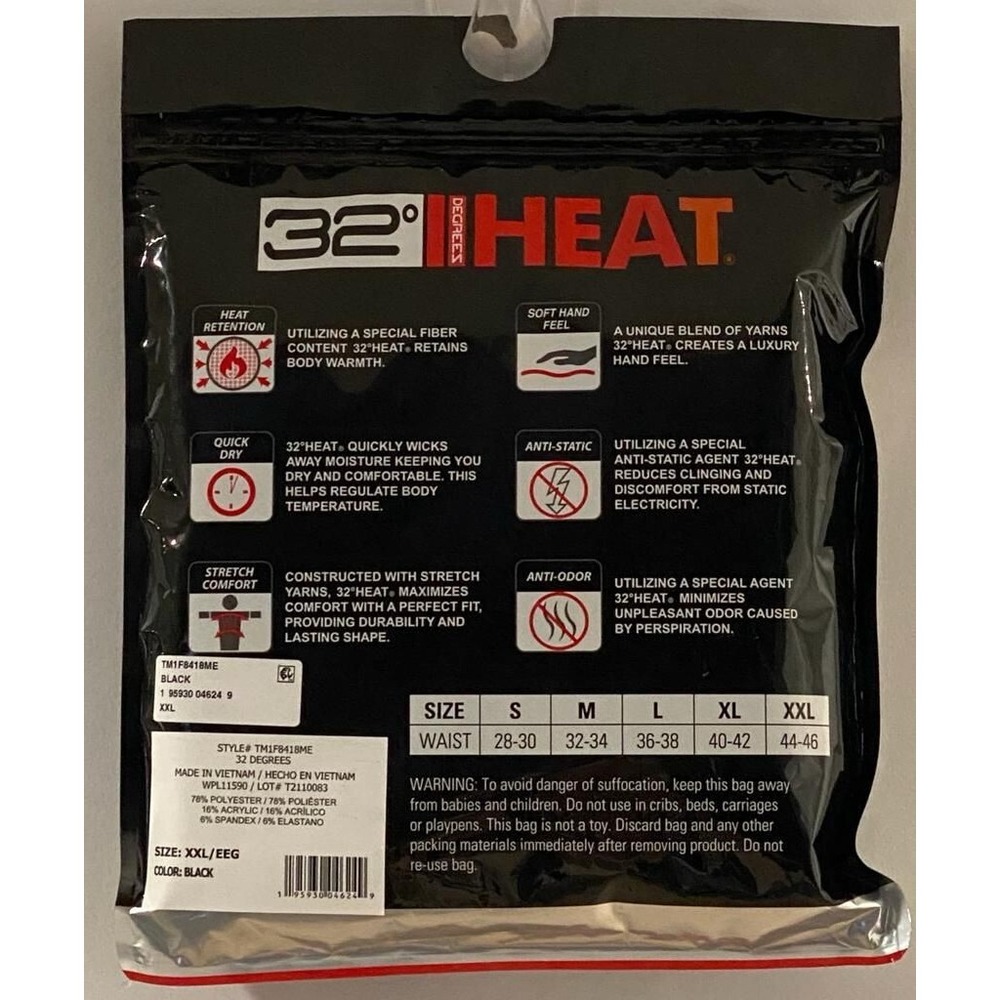 Heat Plus Men's Extra Warm HT Stingray Leggings XXL – Thermal Base Layer‎ - Picture 4 of 7